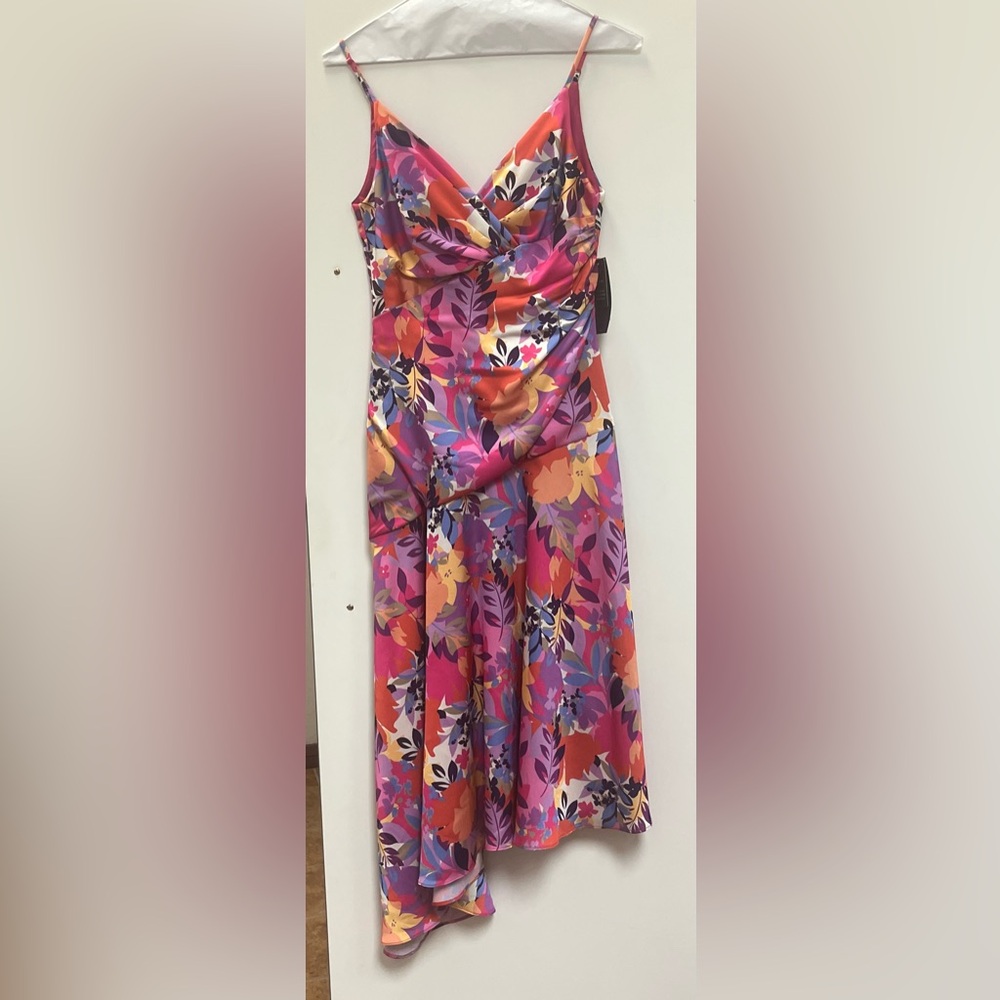 Floral high low dress